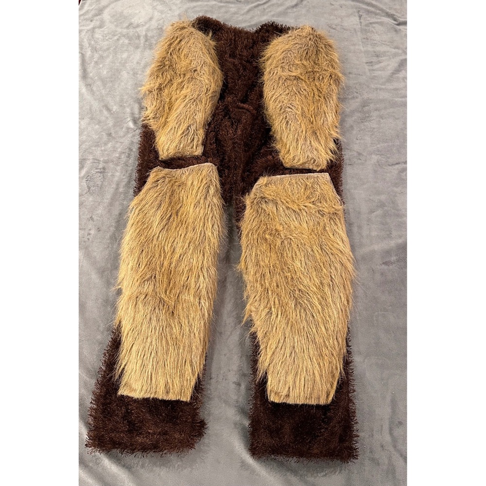 Rubies Costume Faux Fur Bigfoot Sasquatch Pants Brown Tan Shaggy One Size